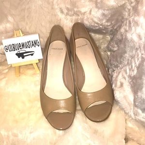 COLE HAAN peep toe wedge